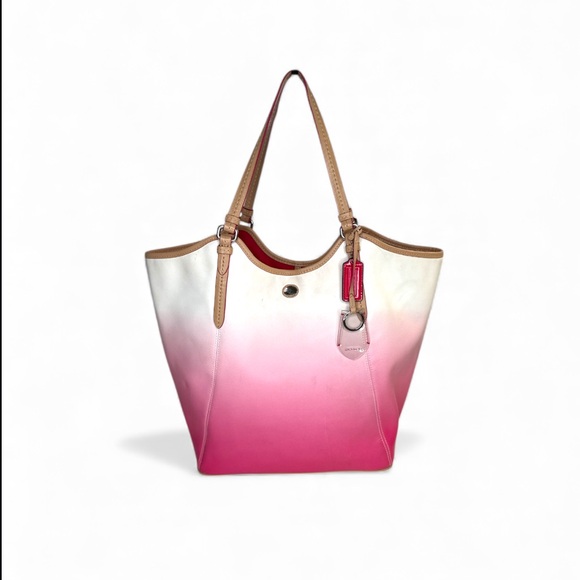 Coach Handbags - Coach Peyton Ombre tote bag hot pink cream tan purse shoulder ba F29283